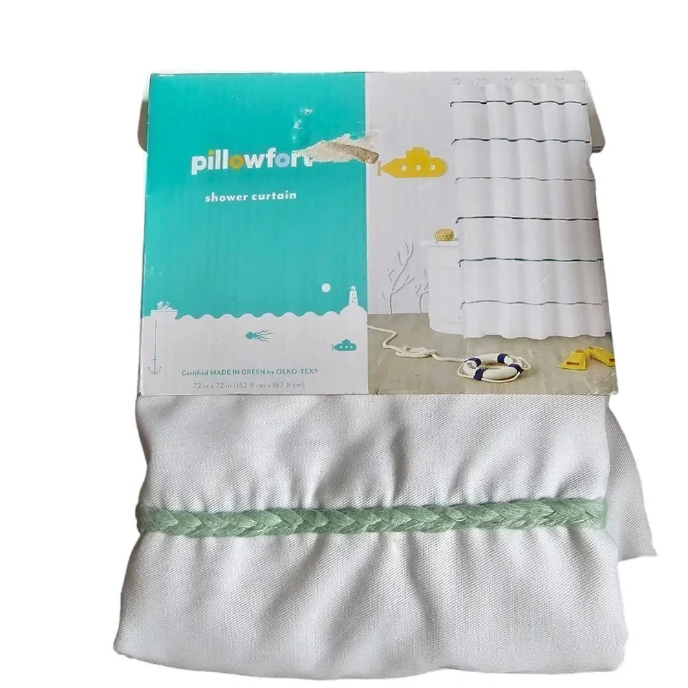Pillowfort Multicolor Blue Shower Curtain 72